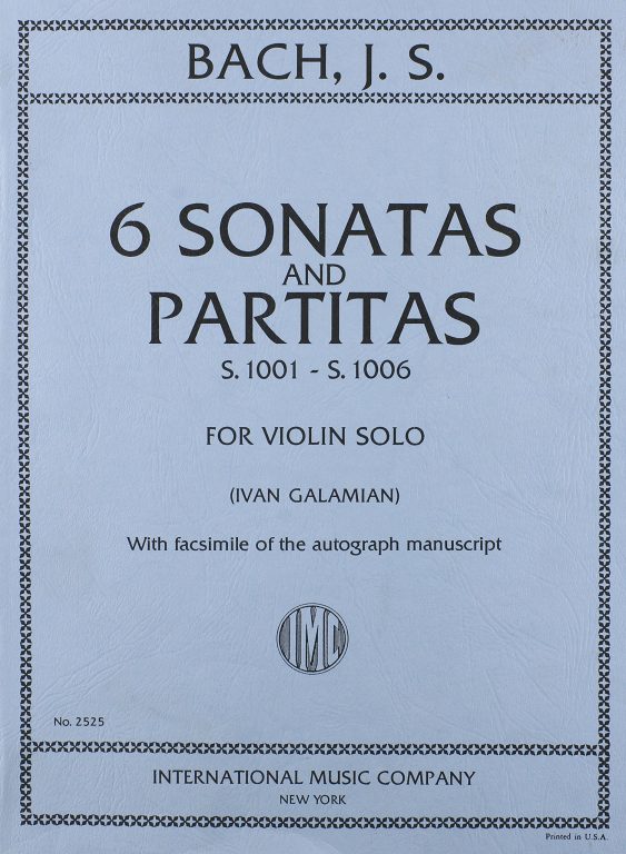 J.S. Bach - 6 sonatas and partitas for violin