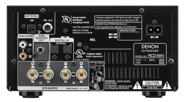 Denon RCD-M41 mikrosarja (musta) - Image 3