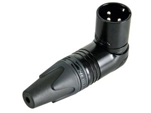 Neutrik NC3MRX XLR-uros kulma musta