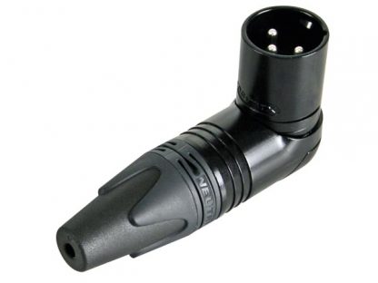 Neutrik NC3MRX XLR-uros kulma musta