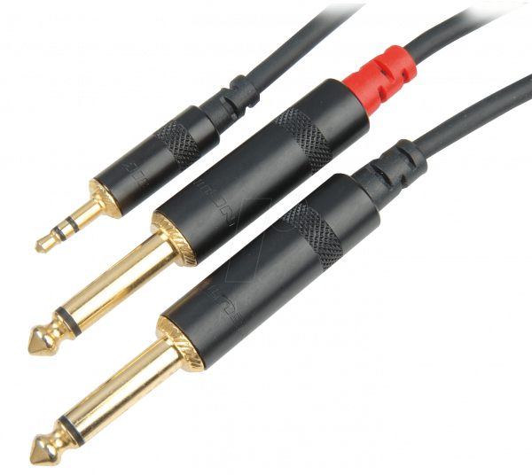 Cordial CFY3WPP 3.5mm TRS / 2 x 6.3mm TS 3m