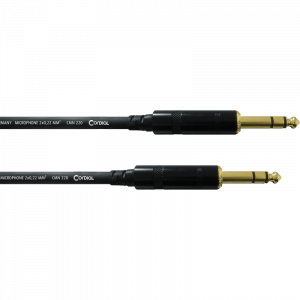 Cordial CFM03VV Patch Cable välijohto 6.3mm TRS / 6.3mm TRS   0.3m