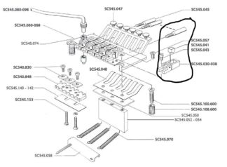 Schaller Floyd Rose SC545014 tallapalasarja musta kromi