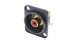 Neutrik NF2DB2 RCA-naaras D-Size runkoliitin