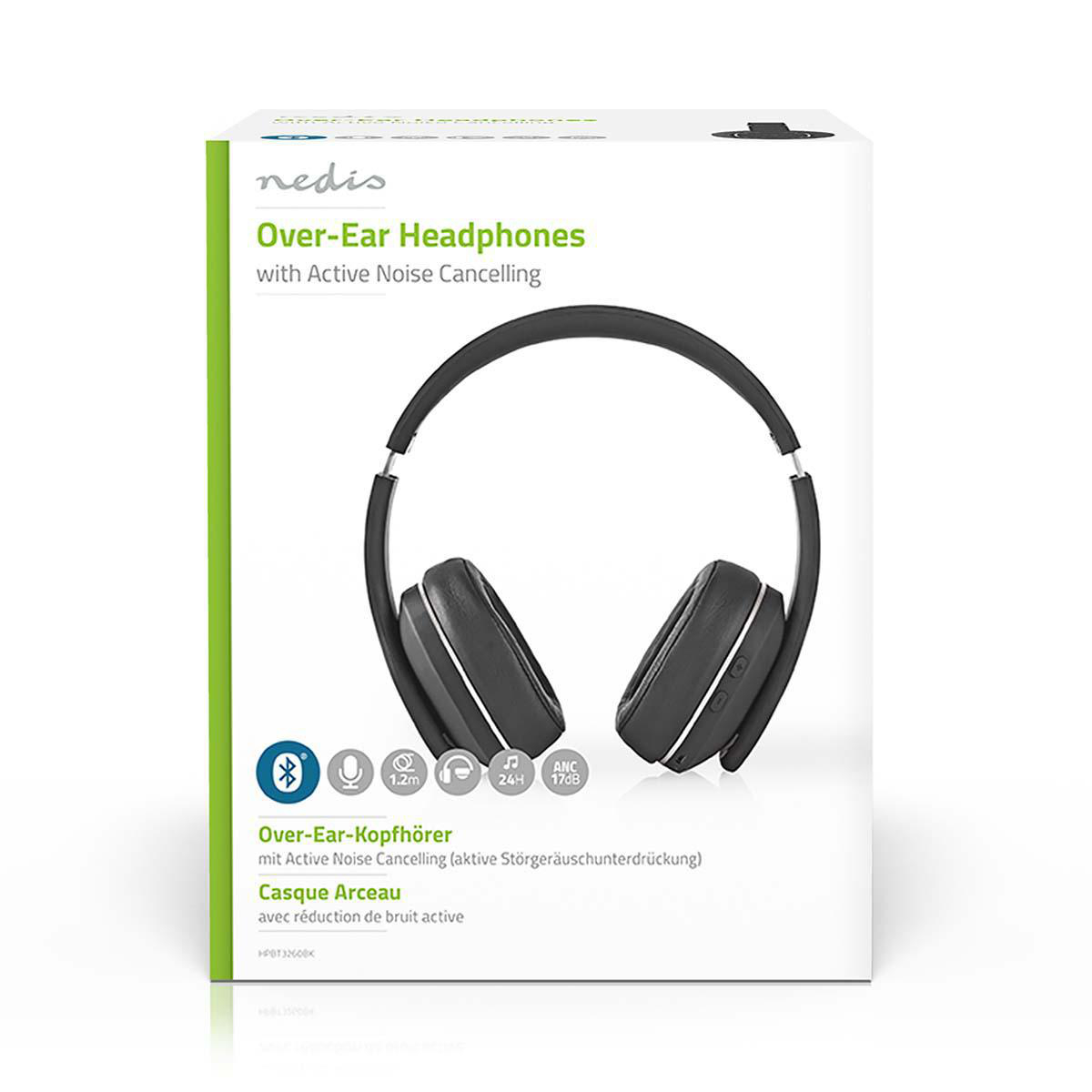 Nedis HPBT3260BK Bluetooth vastamelukuulokkeet - Soitinkulman verkkokauppa