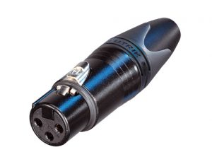 Neutrik NC3FXX-BAG XLR-naaras musta