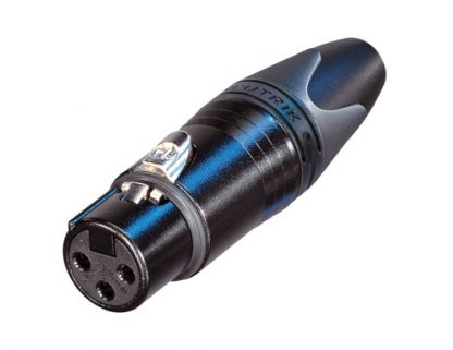 Neutrik NC3FXX-BAG XLR-naaras musta