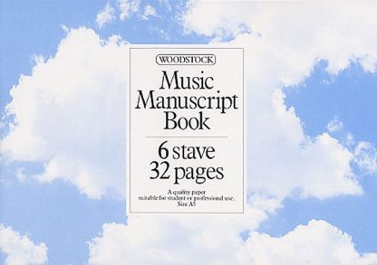 Woodstock nuottivihko A5 6  viivaa 32 sivua