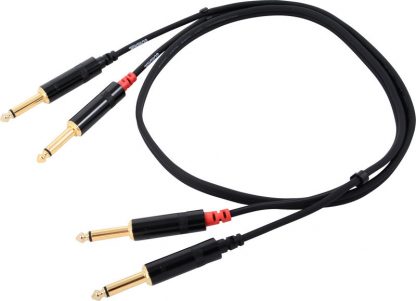 Cordial CFU09PP 2 x 6.3mm TS /  2 x 6.3mm TS 0.9m