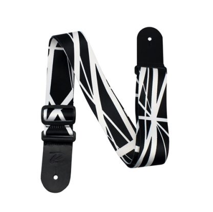 Profile SH193  Poly Strap Stripes Black kitarahihna
