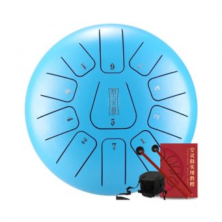 Steel Tongue Drum 12" sininen