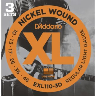 D'Addario EXL110 10-46 sähkökitaran kielet 3 pack