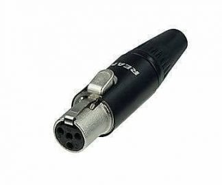 Rean RT4FCB 4-Pin Mini XLR-naaras (Shure TA4F)