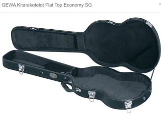 GEWA  FLAT TOP ECONOMY SG-mallin kitarakotelo