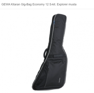 GEWA Economy 12 Explorer sähkökitaran kitarapussi, musta