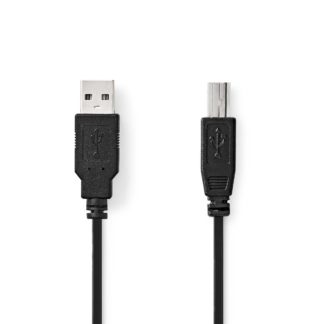 Nedis USB kaapeli USB 2.0 | USB-A Uros | USB-B Uros |