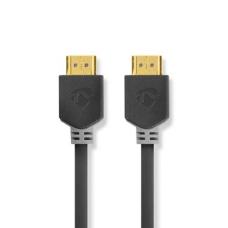 Nedis High Speed ​​HDMI ™ Kaapeli Ethernet HDMI™ liitin | HDMI™ liitin | 4K@60Hz | 18 Gbps | 10.0 m | Pyöreä | PVC | Antrasiitti