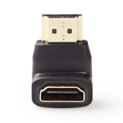 Nedis HDMI™ liitin | HDMI naaras | Kullattu | Kulma, 90 ° | ABS-Muovi | Musta - Image 2