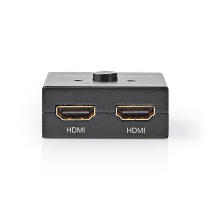 Nedis HDMI ™ Kytkin 3-Porttinen | 1x HDMI™ tulo / 2x HDMI™ tuloliitäntä | 1x HDMI™ lähtö / 2x HDMI™ lähtö | 4K@60Hz | 6 Gbps | Metalli | Antrasiitti - Image 2