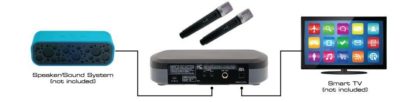 Vocopro Smartoke DSP Karaoke Mixer kahdella langattomalla mikrofonilla SmartTv: lle ja tableteille - Image 3