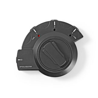 Nedis ASWI2503BK Digitaalinen Audiokytkin 3-suuntainen | Tuloliitäntä: 3x TosLink | Lähtöliitäntä: 1x TosLink