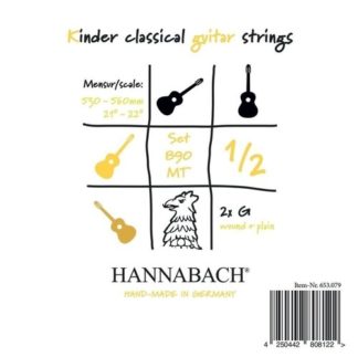 Hannabach Klassisen kitaran kielet Serie 890 1/2 Lasten kitara