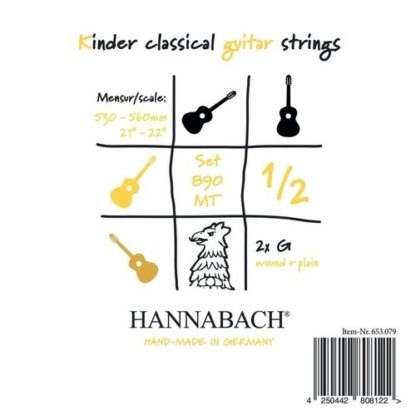 Hannabach Klassisen kitaran kielet Serie 890 1/2 Lasten kitara