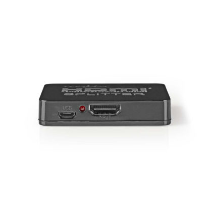 Nedis HDMI ™ Jakaja 2-Porttinen | HDMI™ tulo | 2x HDMI™ lähtö | 4K@30Hz | 2.25 Gbps | ABS-Muovi / PVC | Musta