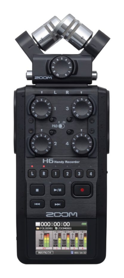 Zoom H6 Black kannettava tallennin, musta - Image 2
