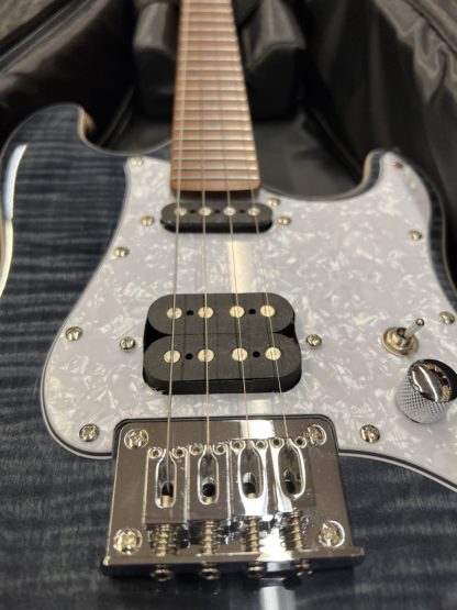 Flight Pathfinder Electric Tenor Ukulele Transparent Blue - Image 3