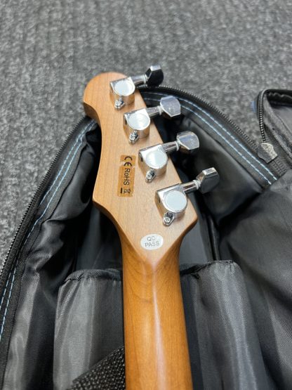 Flight Pathfinder Electric Tenor Ukulele Transparent Blue - Image 4