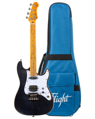 Flight Pathfinder Electric Tenor Ukulele Transparent Blue