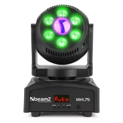 BEAMZ MHL75 moving head spotti / pesuri hybridi 6 x 8W RGBW pesu + 30W spotti - Image 2
