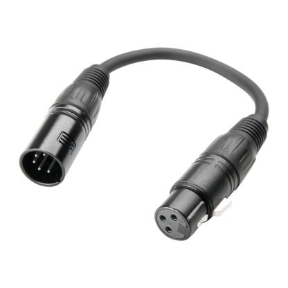 DMX-adapterikaapeli 0,2 m, XLR-3F/ XLR-5M