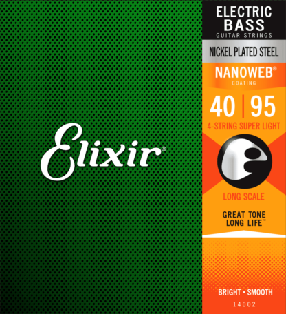 Elixir Nanoweb Super Light Long Scale basson kielet 40-95