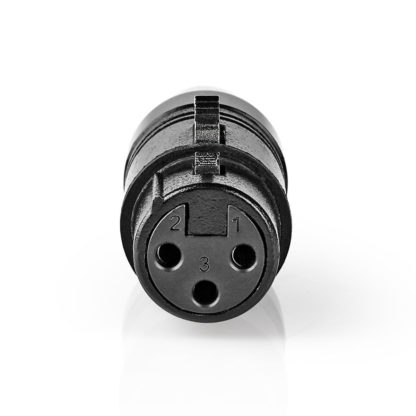 Nedis XLR adapteri XLR 3-Pin naaras | RCA Uros | Niklattu | Suora - Image 3