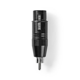 Nedis XLR adapteri XLR 3-Pin naaras | RCA Uros | Niklattu | Suora