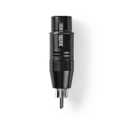Nedis XLR adapteri XLR 3-Pin naaras | RCA Uros | Niklattu | Suora