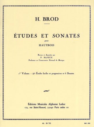 Etudes et Sonates pour Hautbois