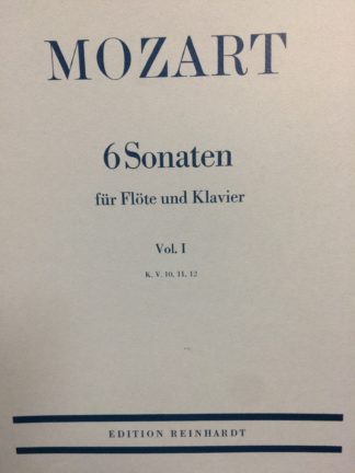 Mozart: 6 sonaten fur flöte und klavier vol1