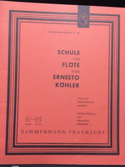 Köhler Schule fur Flöte nr.53