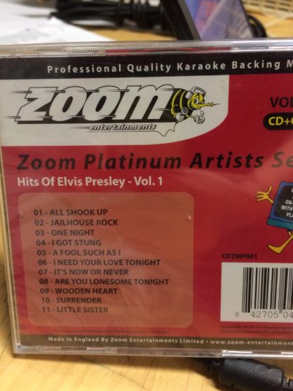 Hits of Elvis Presley vol.1 Karaoke CD-G - Image 2