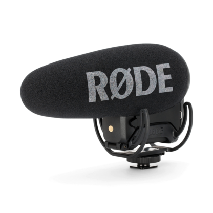 Rode Videomic Pro+ -suuntamikrofoni Rycote ripustuksella