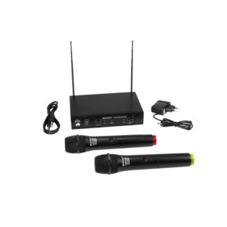 OMNITRONIC VHF-102 langaton tupla mikrofoni