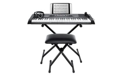 Alesis Harmony 61 kosketinsoitinsetti. Sis. x-teline, penkki, kuuloke ja mikrofoni!
