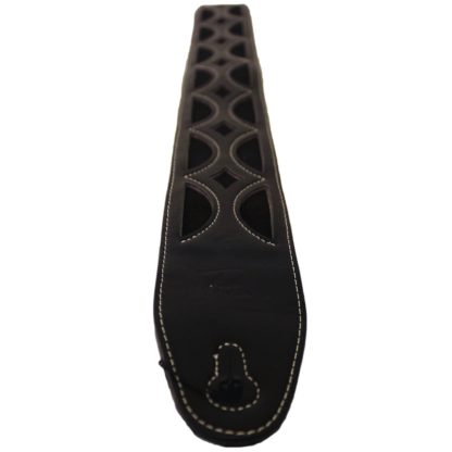 Profile DLX13-5 Garment Leather Strap Black kitarahihna - Image 2