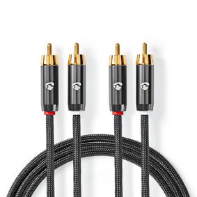 Nedis RCA-kaapeli 1m