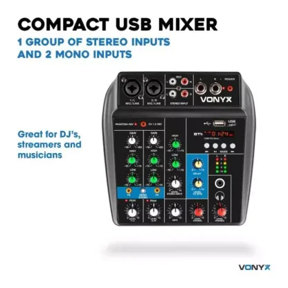 Vonyx VMM100 mikseri kaiulla MP3 Bluetooth - Image 2
