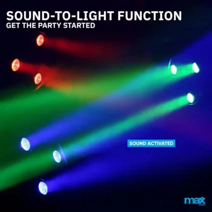 Max Partypar 12 x 1W RGBW DMX LED SPOT - Image 5