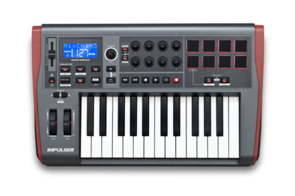 Novation Impulse 25 monipuolinen MIDI-kosketinohjain